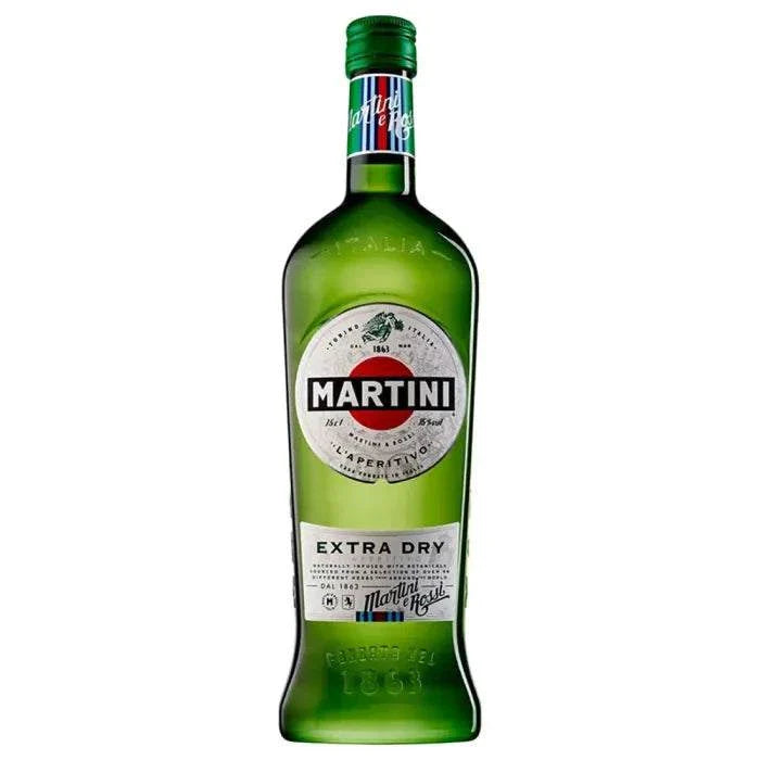 Martini Vermouth Extra Dry 750 ML bottle with elegant Italian vermouth for cocktails and sipping