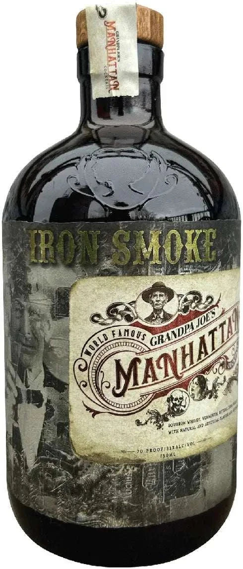 Iron Smoke Bourbon Grandpa Joes Manhattan 70 750 ML ready-to-drink cocktail bottle