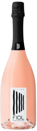 Fiol Prosecco Rose 2020 750 ML Italian sparkling wine bottle with elegant pink hue