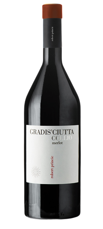 Gradis'Ciutta Collio Merlot 750 ML Italian red wine bottle from Collio