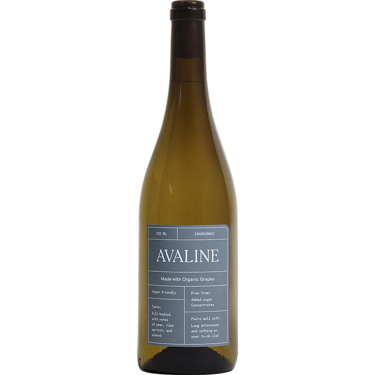 Avaline Chardonnay Pays D oc Made With Organic Grapes 750 ML