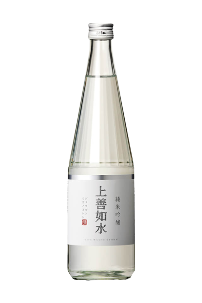 Shirataki Sake Brewery Jozen White Junmai Ginjo 720 ML bottle, vibrant fruit aromas, smooth rice flavors, and a clean finish – premium Japanese sake.