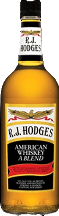 R J Hodges Blended Whisky 1 L bottle with smooth caramel and vanilla notes