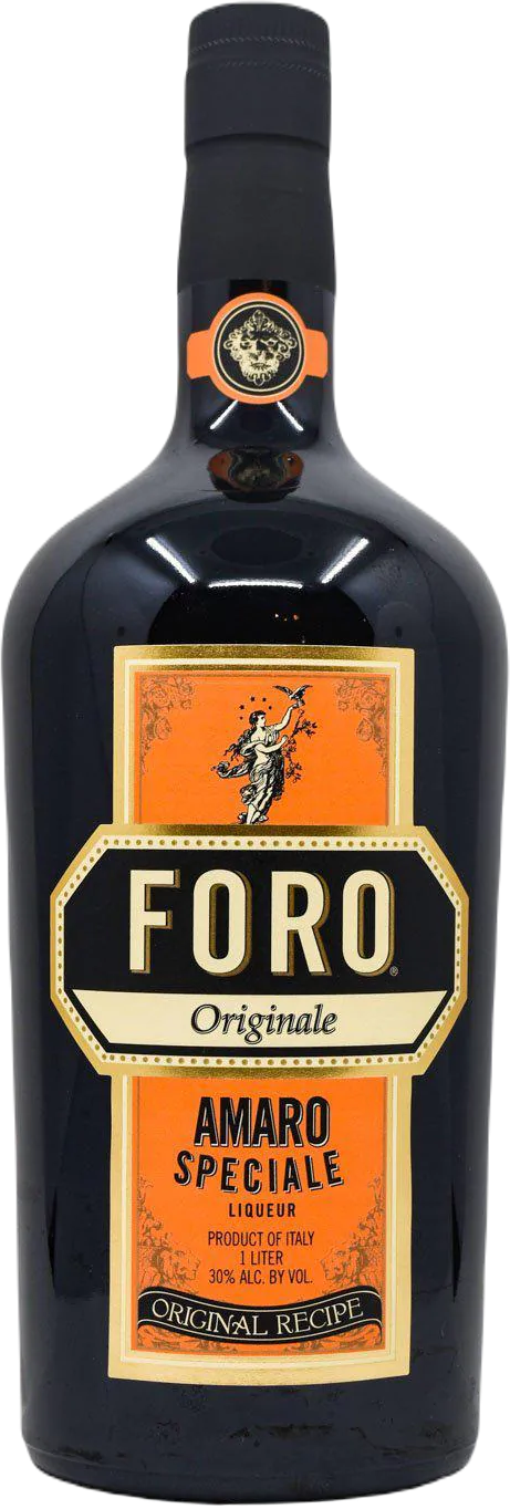 Foro Originale Amaro Speciale Italian herbal liqueur bottle 1L with orange label