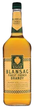 Blansac VSOP Finest French Brandy 1 L bottle with rich amber liquid and elegant label