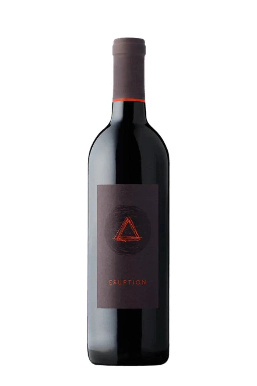 Brassfield Estate Winery Proprietary Red Wine Eruption 2021 bottle, showcasing volcanic character and bold blend from High Valley.