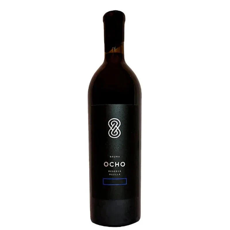 Bruma Mezcla Ocho Reserva 750ml Mexican red wine bottle with black label and elegant design