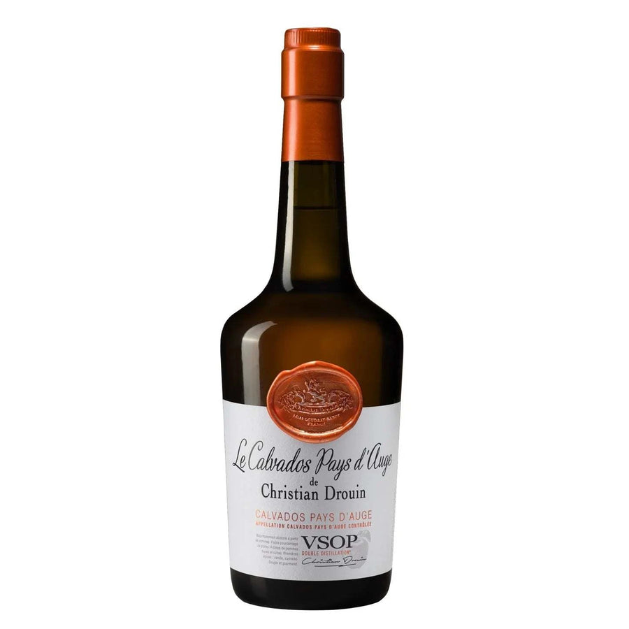 Christian Drouin Calvados Pays D'Auge VSOP 750ml bottle premium apple brandy with oak aging