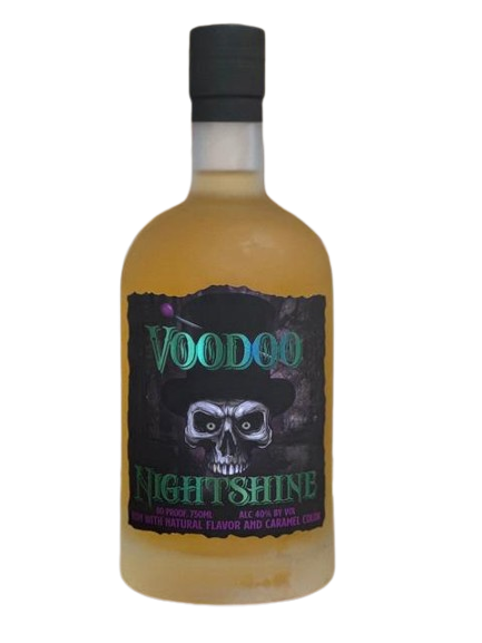 Caribbean Moonshine Voodoo Nightshine Rum 750 ML bottle limited-edition spiced rum