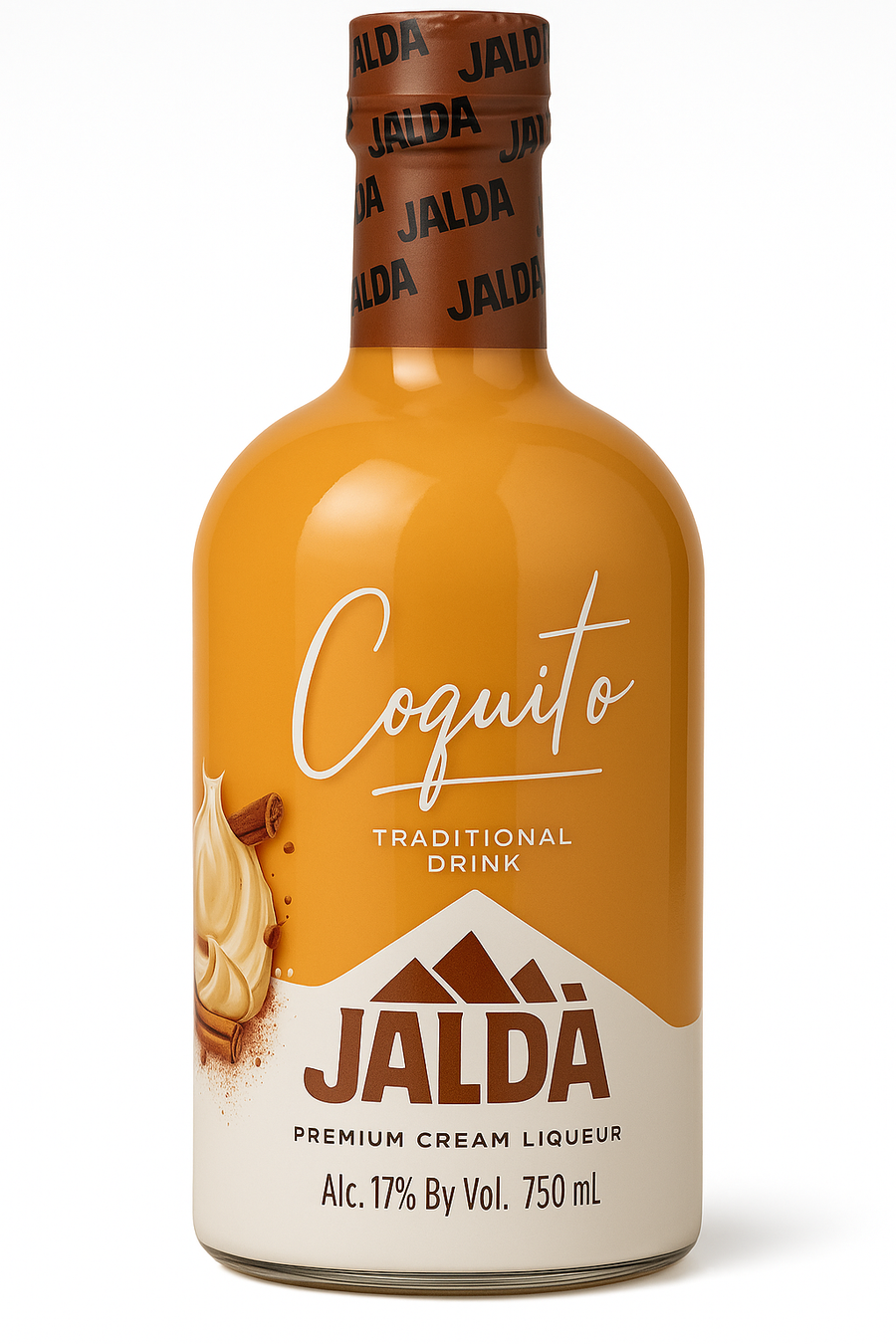 Jalda Coquito Premium Cream Liqueur 750 ML bottle cream liqueur coconut flavor