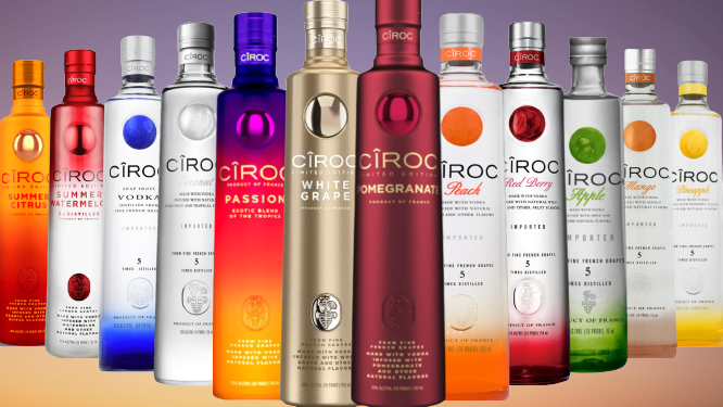 Ciroc Flavored Vodka Combo 750 ML - 12 Bottles Assorted Flavors