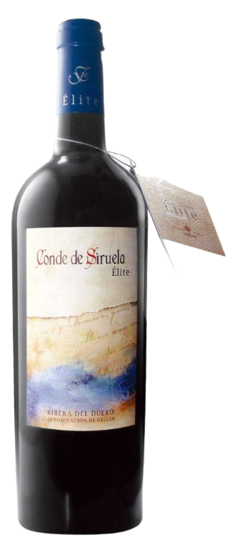 Conde De Siruela Elite 2016 750 ML Spanish red wine bottle with label, exemplifying rich and complex flavors from La Mancha.