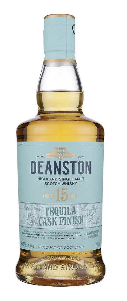Deanston Single Malt Scotch Tequila Cask Finish 15 Yr 700ml bottle with premium Highland whisky and tequila cask notes