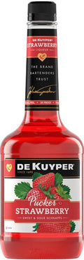 Dekuyper Sour Strawberry Schnapps Pucker 30 750 ML
