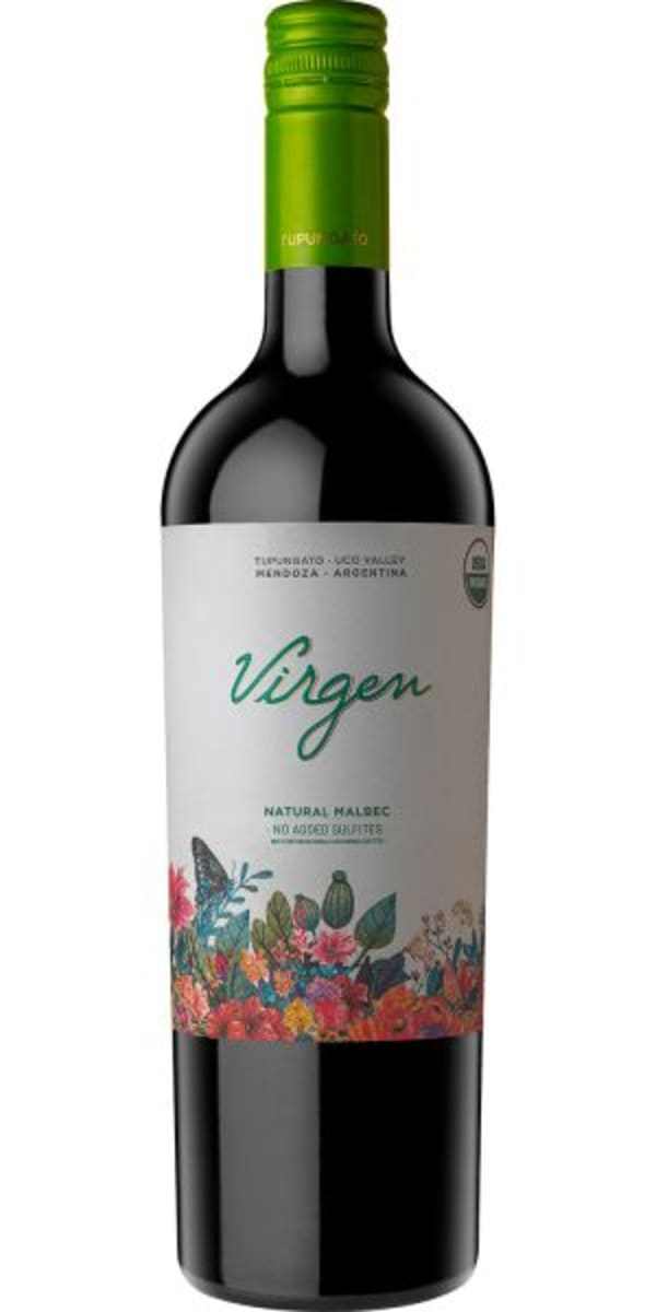 Bottle of Domaine Bousquet Malbec wine with organic certification from Tupungato, Argentina