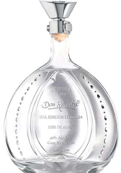 Don Ramon Tequila Plata Limited Edition bottle with Swarovski crystals, 750ml.