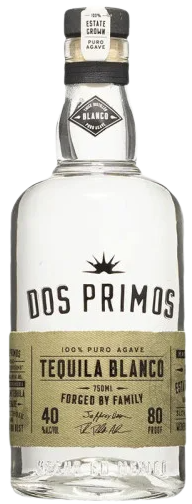 Blanco Tequila Dos Primos 100% De Agave 750 ML Buy Now Online Shopping