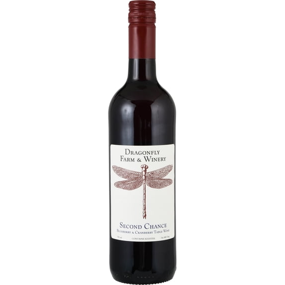 Dragonfly Farm and Winery Second Chance Blueberry Cranberry Table Wine 750 ML