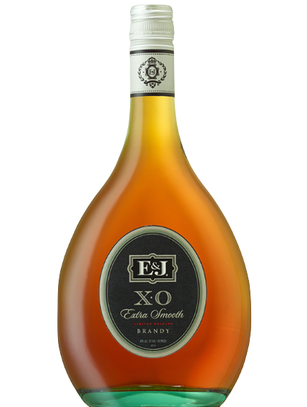 E & J Limited Release Extra Smooth XO Brandy 750 ML bottle with amber liquid and black label