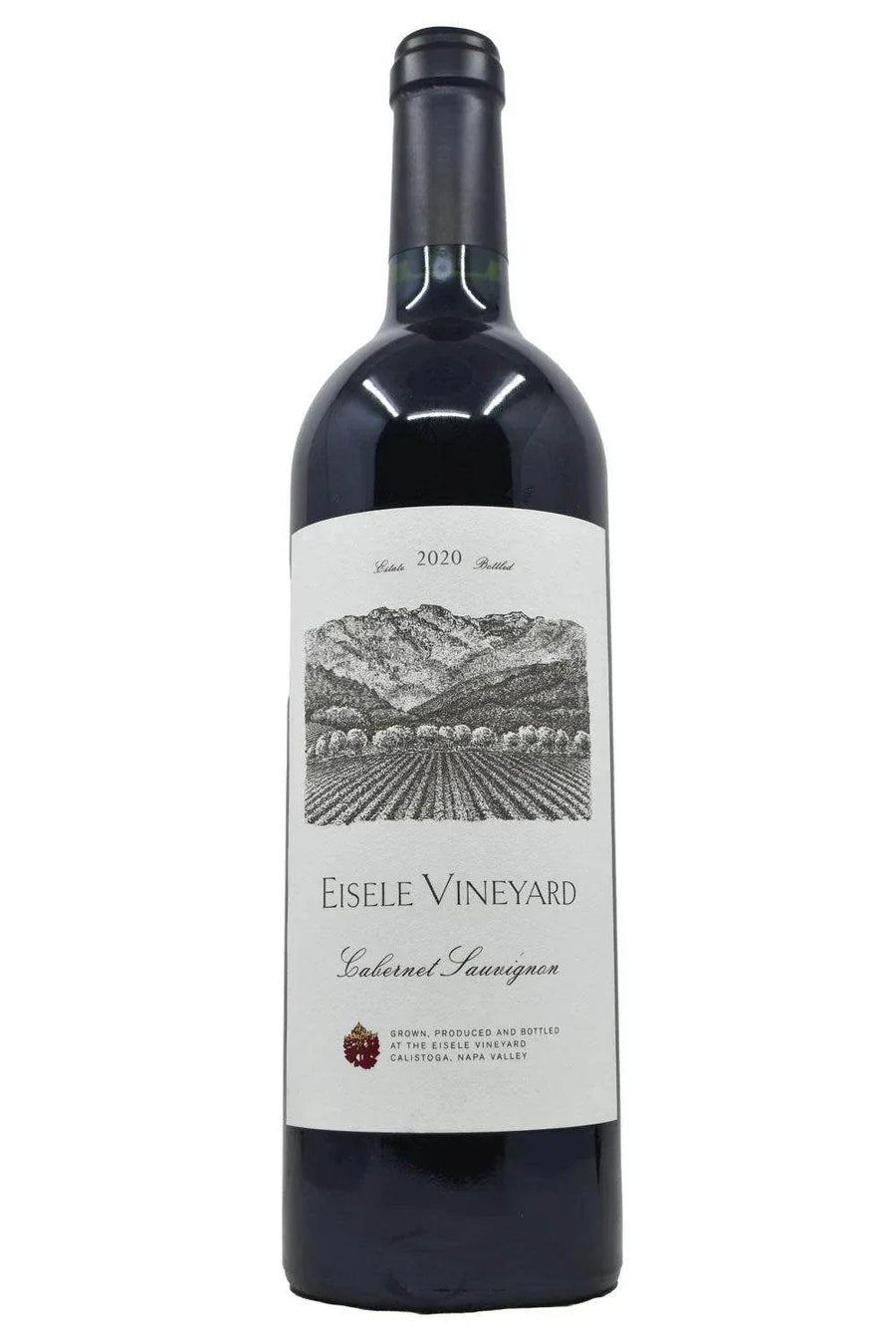 Eisele Vineyard Cabernet Sauvignon 2020 Napa Valley red wine bottle with vineyard illustration label