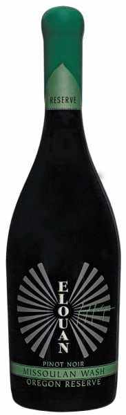 Elouan Pinot Noir Reserve Missoulan Wash Oregon 2018 wine bottle 750 ML.