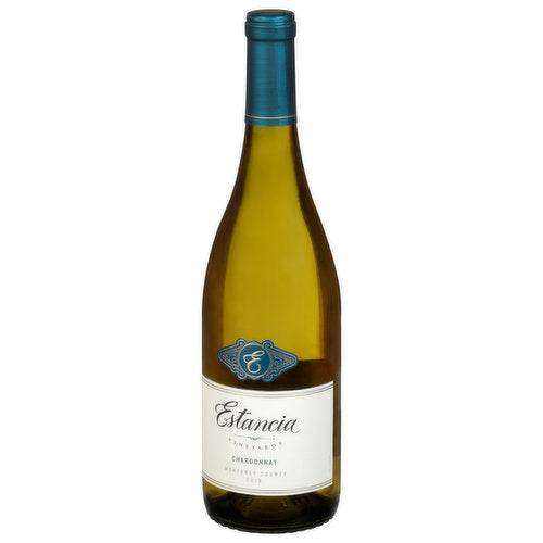 Estancia Vineyards Chardonnay Monterey County 750 ML wine bottle with elegant label design.