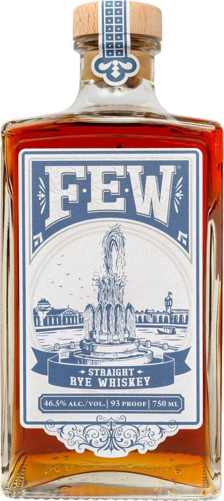 Few Straight Rye Whiskey 93 750 ML bottle showcasing rich spice and smooth texture