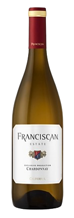 Franciscan Estate Chardonnay 750 ML bottle featuring premium Californian white wine.