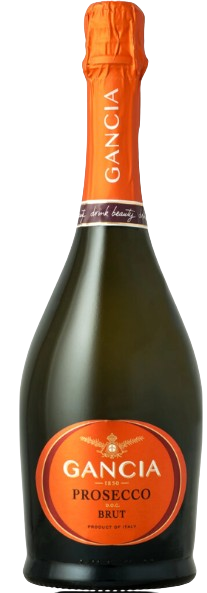 Gancia Prosecco Brut 750 ML sparkling wine bottle from Italian Prosecco region