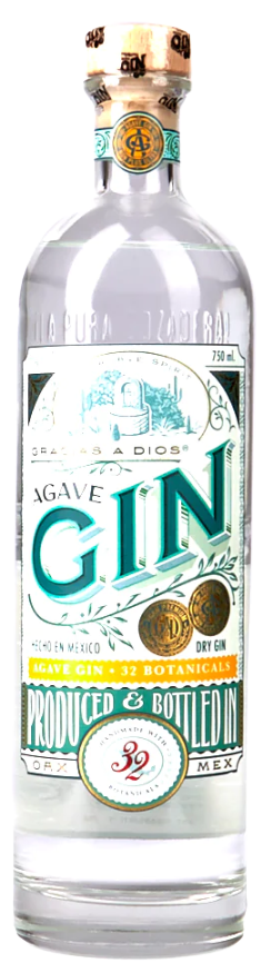 Gracias A Dios Mezcal 32 Botanicals Agave Dry Gin 750 ML bottle.