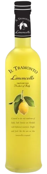 Il Tramonto Limoncello Liqueur 750 ML bottle from Italy's Campania region.