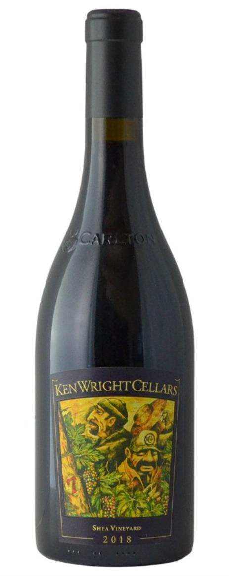 Ken Wright Cellars Shea Vineyard Pinot Noir 2018 wine bottle.