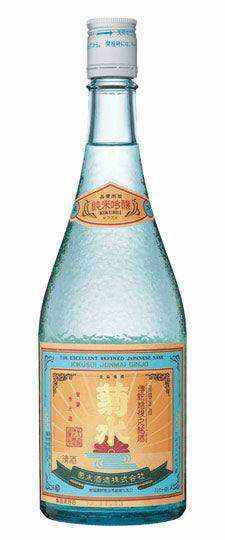 Kikusui Shuzo Junmai Ginjo sake bottle 720 ML with premium label design.