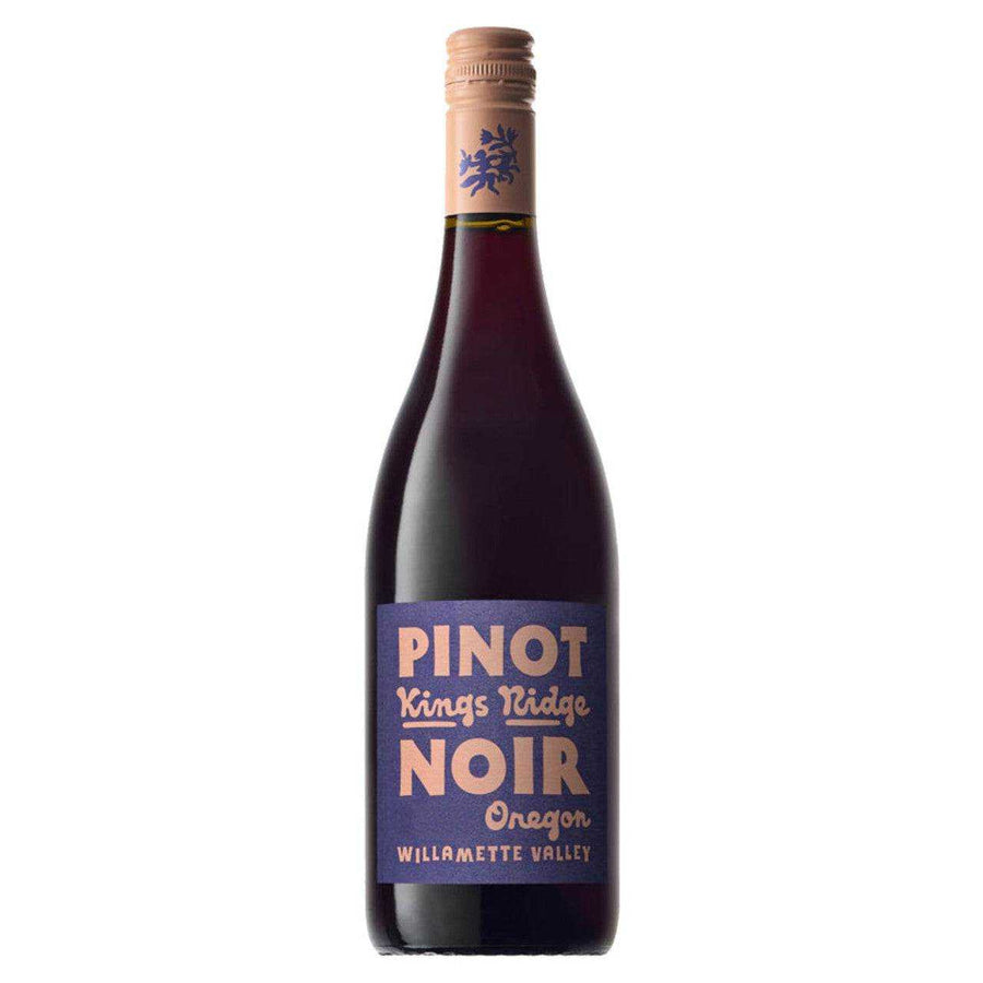 Bottle of Kings Ridge Willamette Valley Pinot Noir 750 ML Oregon red wine