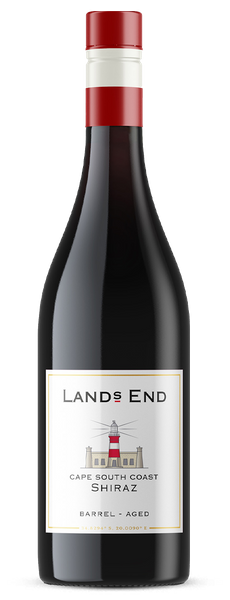 Lands End Shiraz Cape South Coast 750 ML bottle showcasing premium South African red wine.