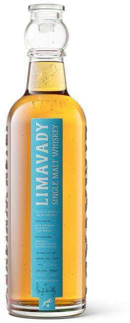 Limavady Single Barrel Single Malt Irish Whisky 700ml bottle with blue label and amber liquid inside