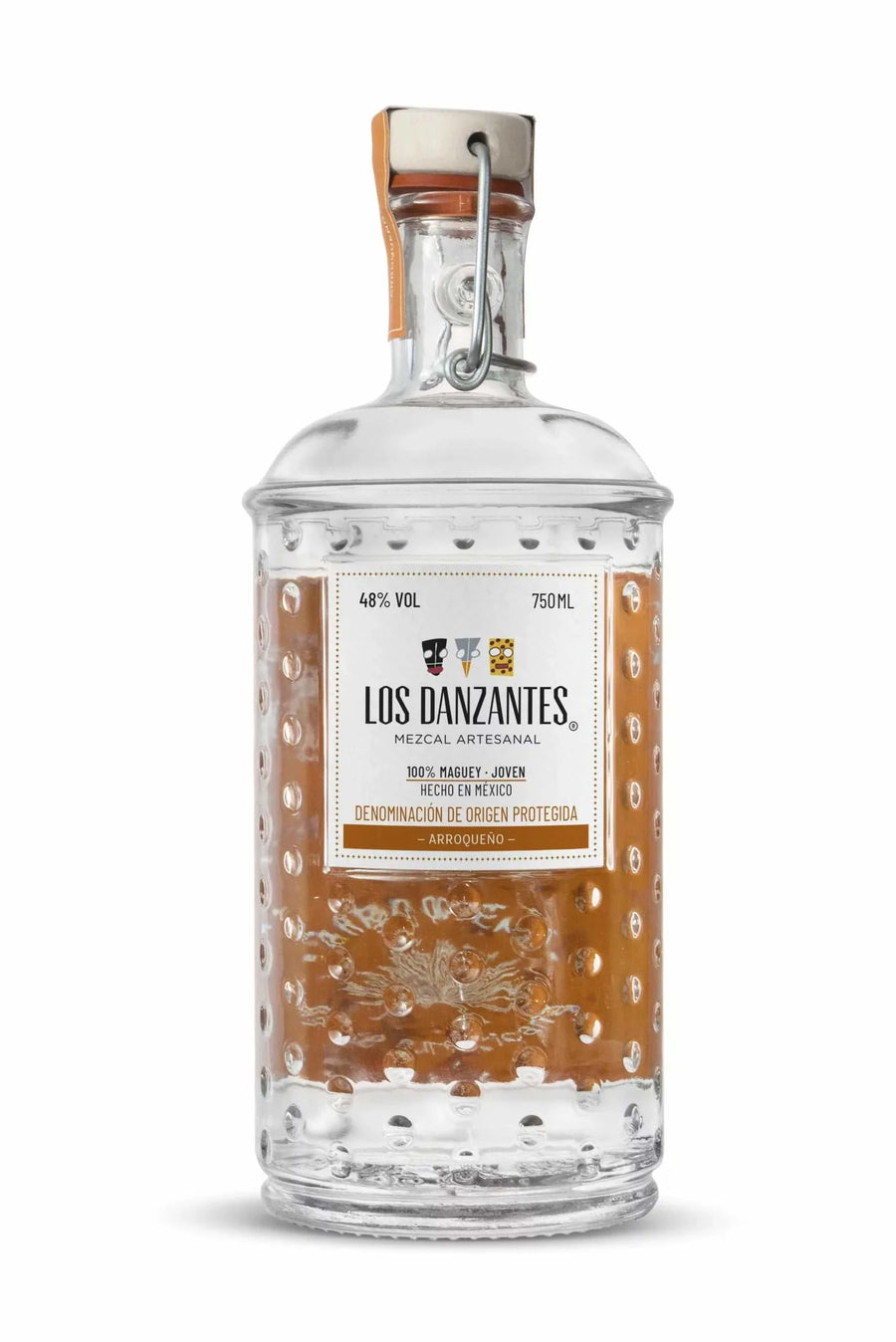 Los Danzantes Mezcal Arroqueno 750 ML bottle showcasing artisanal mezcal from Oaxaca with smoky, complex flavors