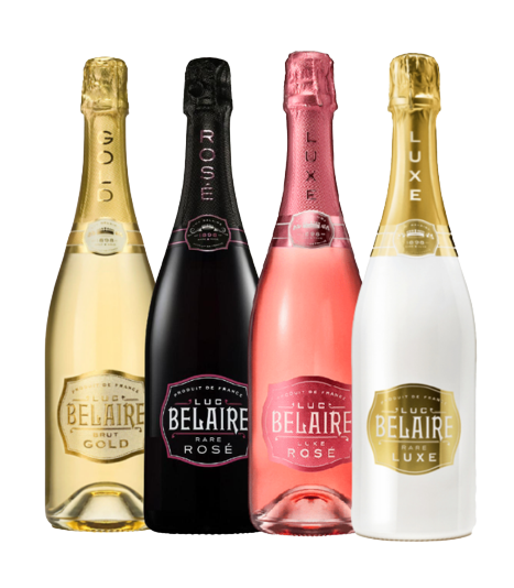 Luc Belaire Combo 750 ML (4 Bottles) Sparkling Wine Set