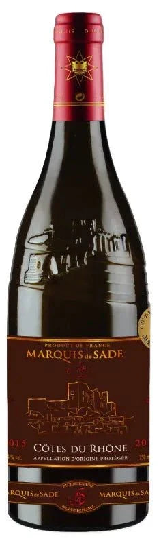 Marquis De Sade Cotes du Rhone 750 ML French red wine bottle