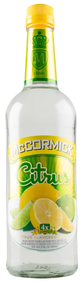 Mccormick Co Citrus Vodka 60 1.75 L bottle