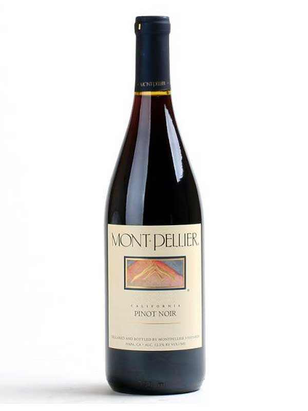 Montpellier Vineyards Pinot Noir 750 ML California red wine with cherry and raspberry aromas