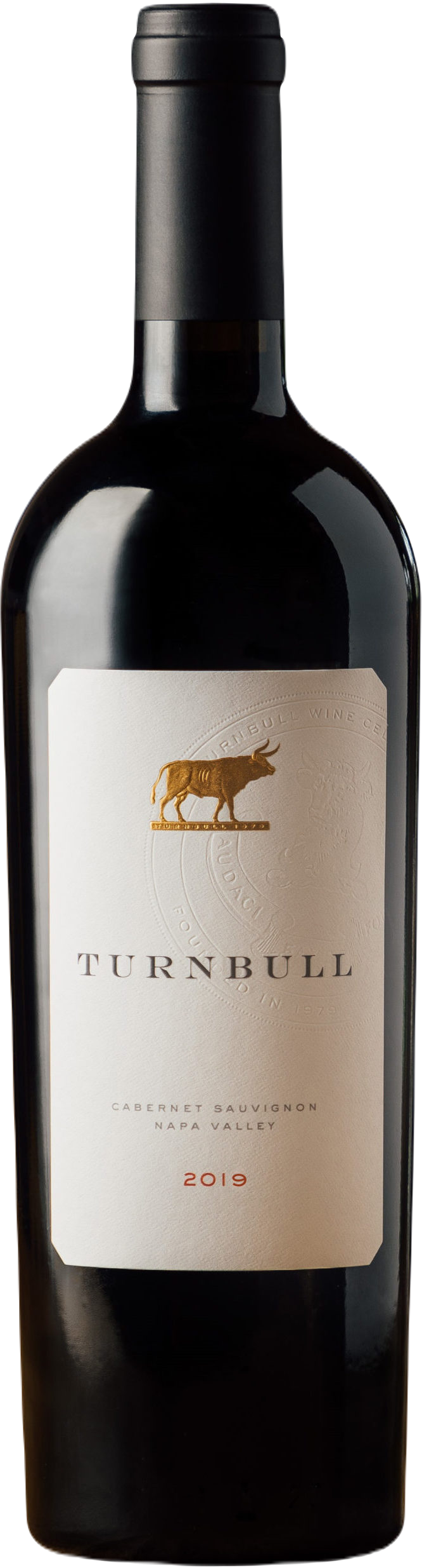 Turnbull Wine Cellars Cabernet Sauvignon Estate Grown Napa Valley 2020, 750 ML bottle with elegant red wine hues and intricate labels.
