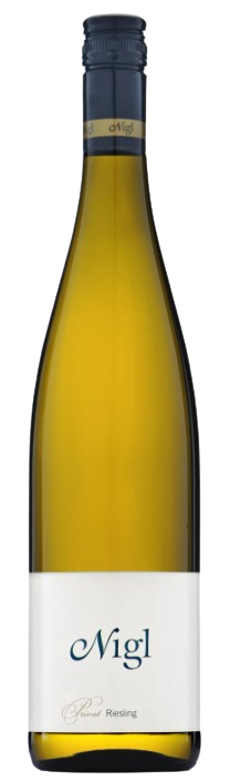 Nigl Riesling Privat Erste Lage Pellingen Senftenberg 2019 Austrian white wine bottle with pale gold color and vibrant fruit aromas