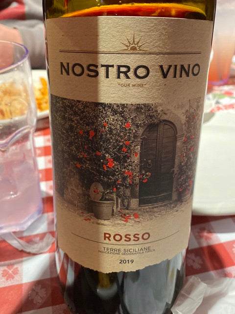 Nostro Vino Terre Siciliane Rosso 1.5 L bottle of bold Sicilian red wine with cherry and blackberry aromas