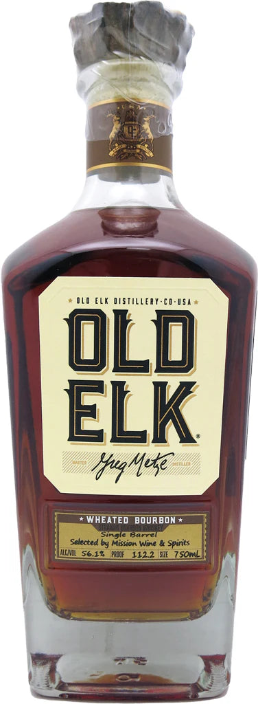 Old Elk Single Barrel Mission Select Cask Strength Wheated Bourbon 7 Year Old 112.2 Proof 750 ML