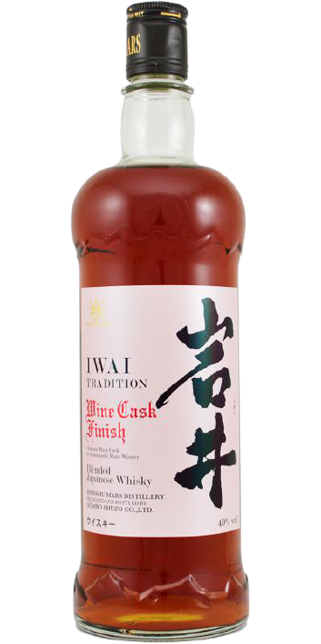 Mars Shinshu Iwai Tradition Aki Fall Wine Cask Finish Japanese Whiskey 750 ML bottle.