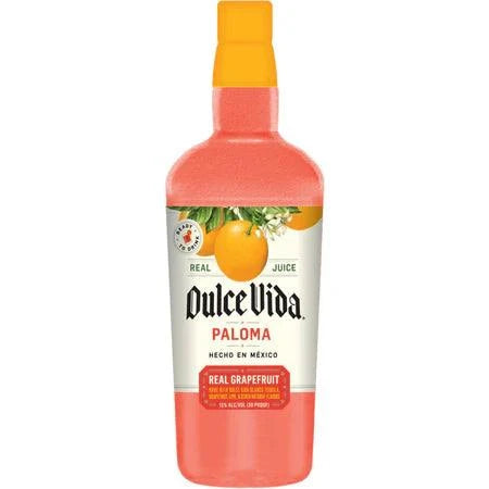 Dulce Vida Sparkling Paloma Cocktail 1.75 L bottle with grapefruit and sparkling tequila cocktail