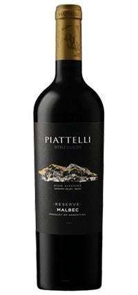Piattelli Vineyards Malbec Reserve Cafayate 750 ML bottle showcasing Argentine wine.