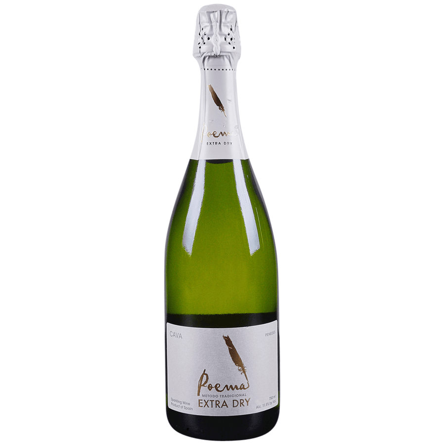 Bottle of Poema Cava Extra Dry Metodo Tradicional 750 ML sparkling Spanish wine