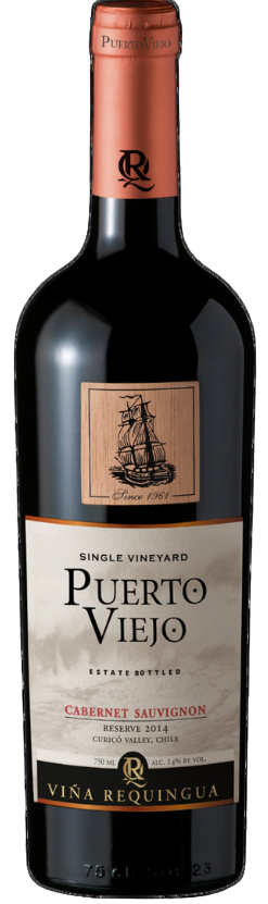 Bottle of Puerto Viejo Cabernet Sauvignon 750 ML Chilean red wine